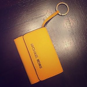Mini mk coin purse with keychain